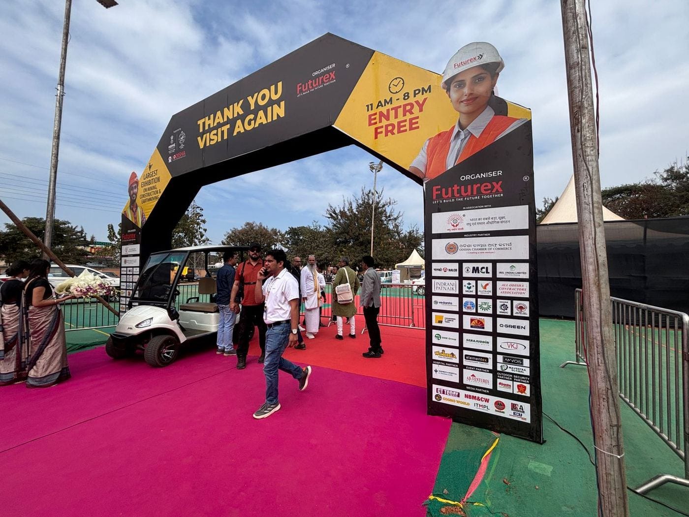 Expo Entrance Thank You Arch at Odisha Mining & Infrastructure International Expo